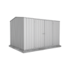 Absco Sheds 3.0 x 2.26 x 2.0m Zincalume Premier Double Door Garden Shed