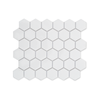 Johnson Tiles 282 x 271mm White Gloss Hexagonal Mosaic