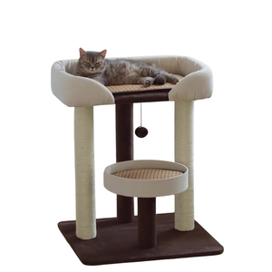 Japanese-Style Double-Level Cat Tree