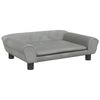 vidaXL Kids Sofa Kids Couch Children Sofa Bed Mini Sofa Light Grey Velvet