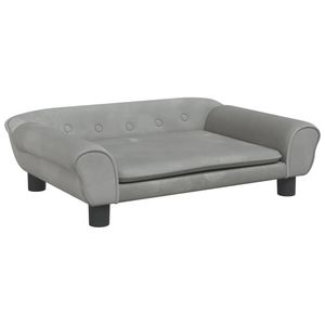 vidaXL Kids Sofa Kids Couch Children Sofa Bed Mini Sofa Light Grey Velvet