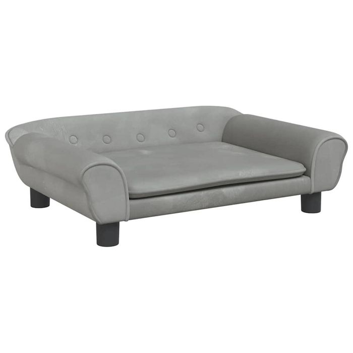 vidaXL Kids Sofa Kids Couch Children Sofa Bed Mini Sofa Light Grey Velvet