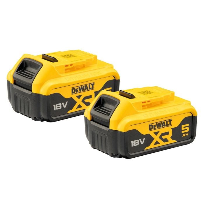 DeWALT 18V XR Li-Ion 5.0Ah Battery Pack DCB184P2-XJ – Twin Pack