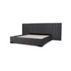 Hotshoppa Extended Mayfair Charcoal Velvet Bed Frame Queen