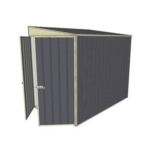 Build-a-Shed 1.5 x 2.3 x 2m Skillion Shed without Side Doors - Grey