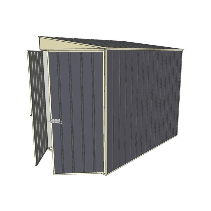 Build-a-Shed 1.5 x 2.3 x 2m Skillion Shed without Side Doors - Grey