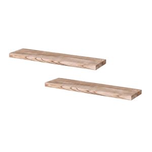 Artiss Floating Wall Shelf Set of 2 Wood 90CM