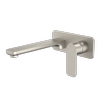 Caroma Luna Wall Basin/Bath Mixer Brushed Nickel WELS 6 Star 4.5L/min