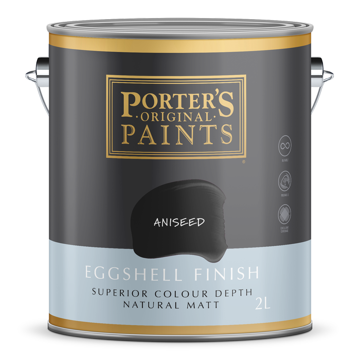 Porter's 2L Aniseed Eggshell Finish Broadwall Washable Paint