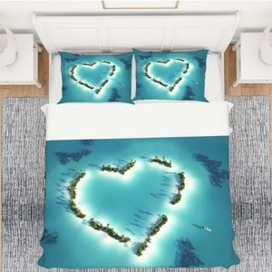 3D Love Ocean 305 Bed Pillowcases Quilt King Single Size