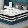 ALFORDSON Mattress Pocket Spring 34CM Queen Bed Euro Top Latex Foam 5 Zone