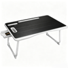Catzon Laptop Bed Table With Usb Charge Port And Storage Drawer-black