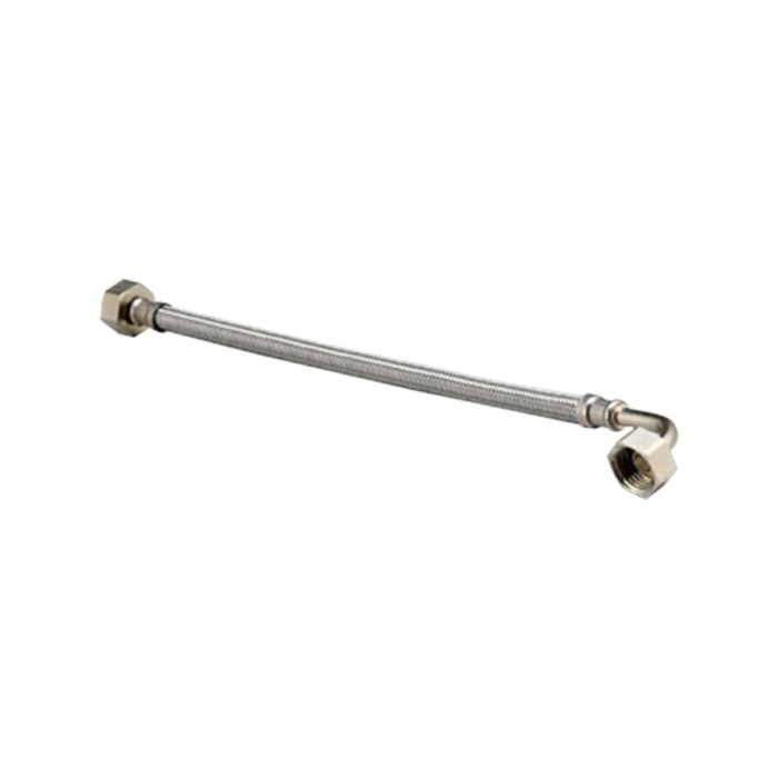 Kinetic 450mm Stainless Steel Flexible Braided Hose Bent Elbow Water Connector