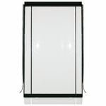 Smart Home Products 270 x 240cm 0.75mm Clear With Black Trim PVC Outdoor Bistro Blind