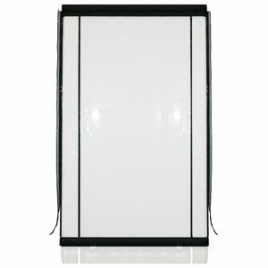 Smart Home Products 270 x 240cm 0.75mm Clear With Black Trim PVC Outdoor Bistro Blind