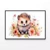 Mammal Surrounded By Flowers  Print 100% Australian Made 120x90cm  (Poster)