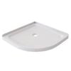 Stein 900 x 900mm White 2-Sided Curved Acrylic Shower Tray 