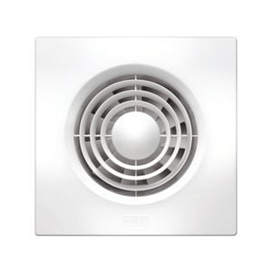 HPM 100mm White Slim Square Wall Exhaust Fan