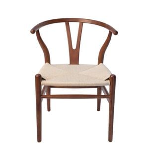 SK Designer Living | Replica Hans Wegner Wishbone Chair - Walnut & Natural