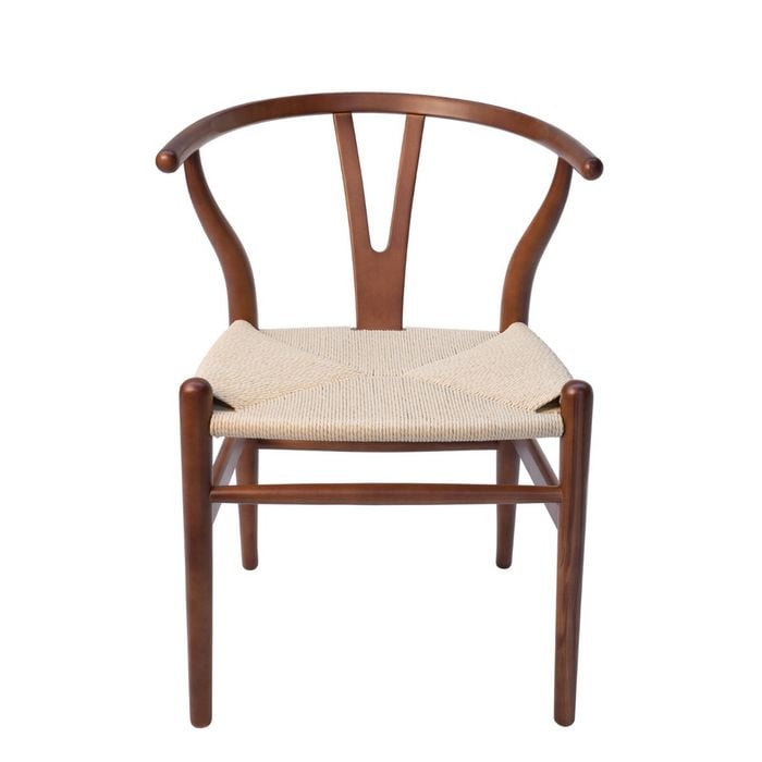 SK Designer Living | Replica Hans Wegner Wishbone Chair - Walnut & Natural