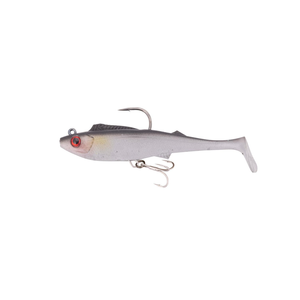 Berkley 2022 Shimma Pro Rig 4.5" Rigged Soft Plastic Fishing Lure Silver Ghost
