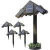 Advwin 2 in 1 Solar Spot Lights Outdoor 4 Pack Warm White Landscape Spotlights