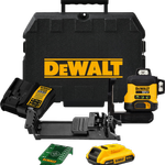 DeWALT 18V Li-ion XR Compact 3 x 360° Green Beam Multiline Laser Combo Kit