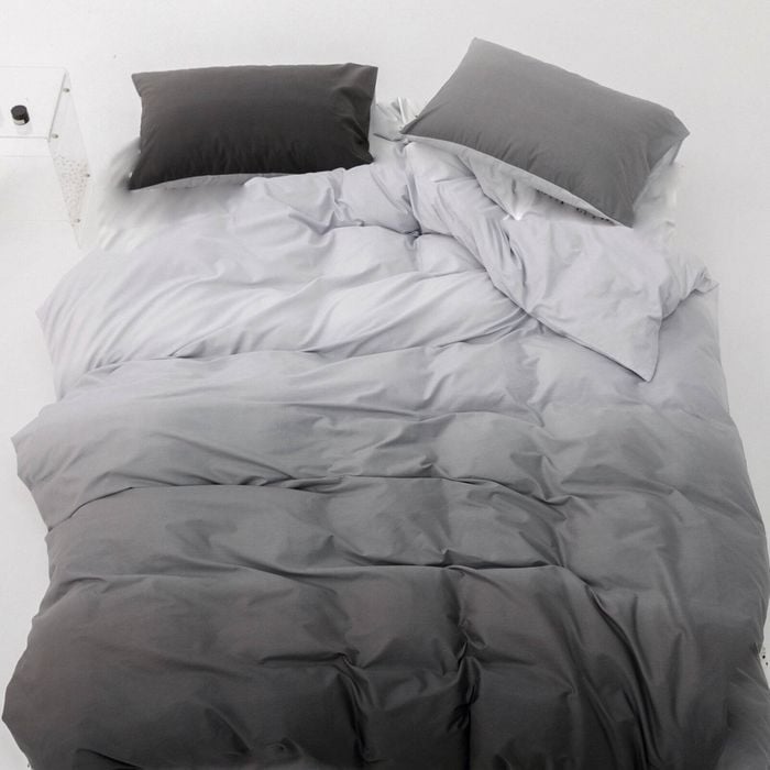 Grey Ombre 100% Cotton Quilt Cover Set - Double Size