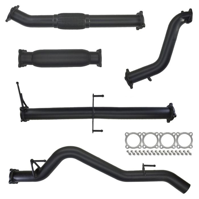 Ignite Exhausts Turbo Back For Mitsubishi Mn Triton 2.5l 3" No Cat With Hotdog 409 Stainless Steel