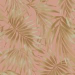 Graham & Brown 52cm x 10m Elegant Leaves Peach Easy Décor Wall Paper