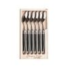 Laguiole Jean Neron 6pc. Soup/dessert Spoon Set - Black