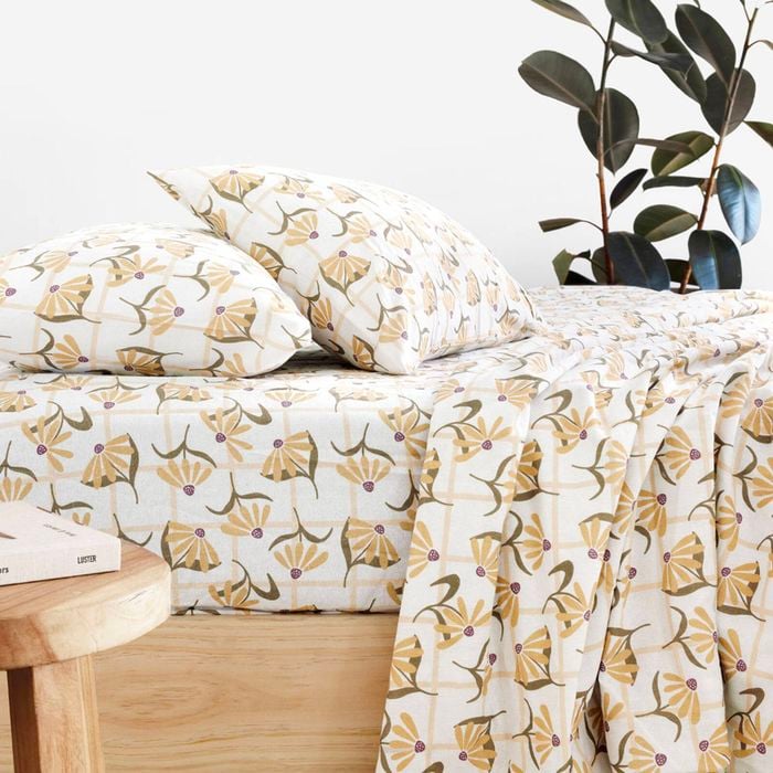 Arlo Flannelette Full Sheet Set Single
