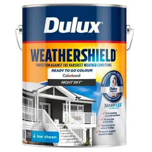 Dulux 10L Night Sky Low Sheen Weathershield Exterior Paint