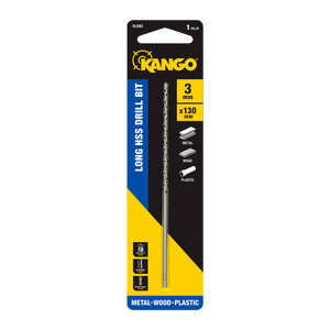 Kango 3mm Long Series HSS Drill Bit