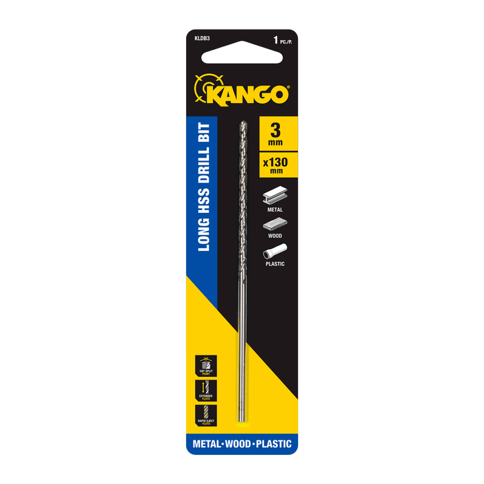 Kango 3mm Long Series HSS Drill Bit
