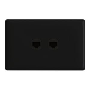 HPM LINEA 2 Gang TV And Audio Rj45 Data Outlet