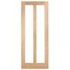 Corinthian 2040 x 620 x 35mm Internal Door White Oak Moda Clear Glass AMODG16