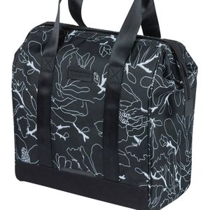 Basil Grand Flower Bicycle Shopper 23 Litres Black