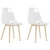 vidaXL Dining Chairs Kitchen Chair Dining Room Accent Chair Transparent PET