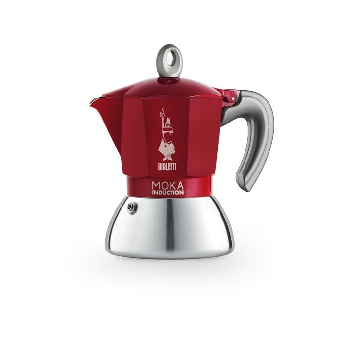 Bialetti Moka 2 Cup Induction Red Espresso Maker