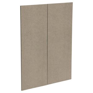 Kaboodle 900mm Raw Board Modern Medium Pantry Door - 2 Pack - Modern