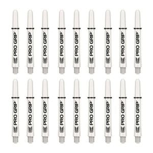 18pc Target Pro Grip Shaft Dart Stem Throw Game Accessory Intermediate White