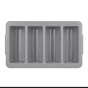 Olympia Kristallon Cutlery Tray Stackable Polypropylene 4 Compartment Gn 1/1 100x530x325mm Commercial Kitchen Storage