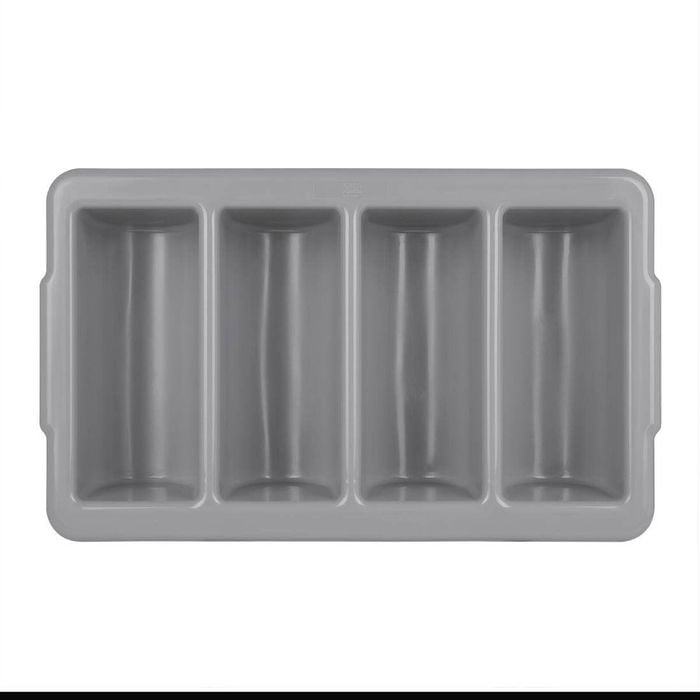 Olympia Kristallon Cutlery Tray Stackable Polypropylene 4 Compartment Gn 1/1 100x530x325mm Commercial Kitchen Storage
