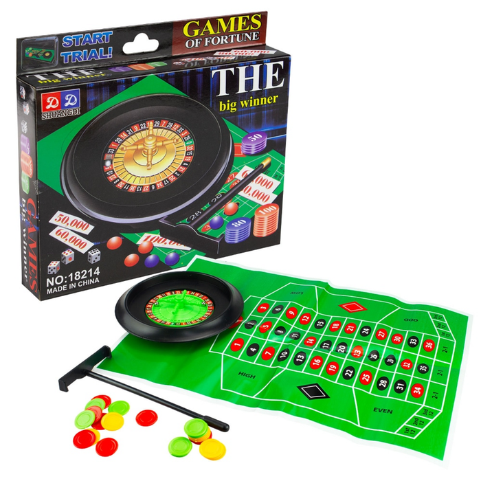 Games Of Fortune The Big Winner Wheel & Ball Game Casino Spinner Party Roulette