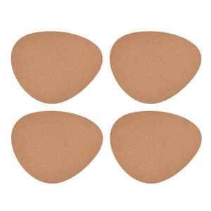 4pc Mikasa Pebble-Shaped Cork Table Placemats Natural