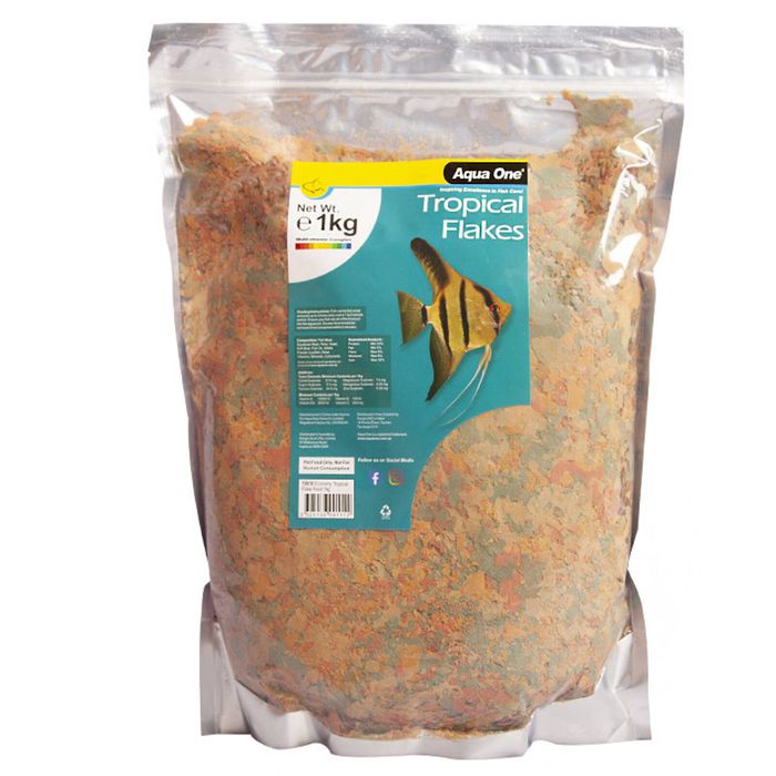 Aqua One Bulk Tropical Flake Food 1kg (10618)