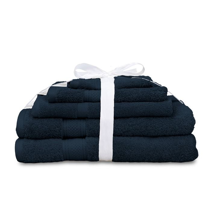 5pc Algodon St Regis Collection Towel Set Cotton Navy