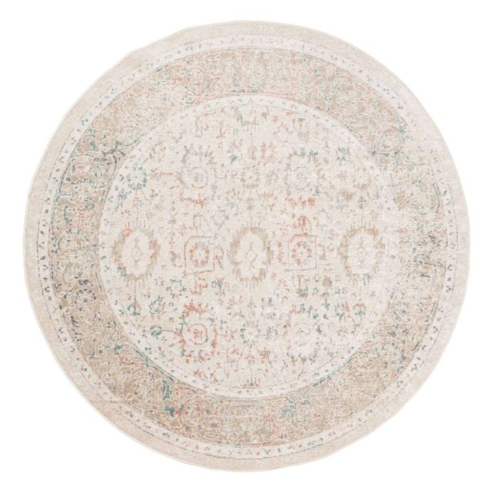 Loopsie-200cm X 200cm-seymour Traditional Floral Round Rug