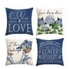 Catzon 4 Pcs Decorative Throw Pillow Covers with HD Printing for Home Decor